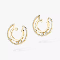 [Plus Jewelry] Move Romane Small Diamond Hoop Earrings