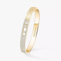[Plus Jewelry]Move Noa Ciselé half pavé bangle