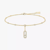 [Plus Jewelry] Move Uno pavé ankle bracelet