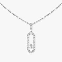 [Plus Jewelry]Move Uno Diamond Necklace in Rose Gold