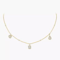 [Plus Jewelry]My Twin Diamond Necklace in Silver