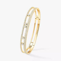 [Plus Jewelry]Move Romane pavé bangle