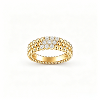 [Plus Jewelry] THREE-ROW DIAMOND RING