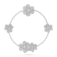 [Plus Jewelry]FRIVOLE SILVER 5 FLOWERS BRACELET