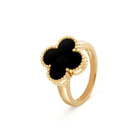 [Plus Jewelry]CLOVER ONYX RING