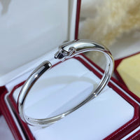 [Plus Jewelry]PANTHERE SILVER OPEN BRACELET