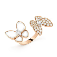 [Plus Jewelry]TWIN BUTTERFLY DIAMOND MOP RING